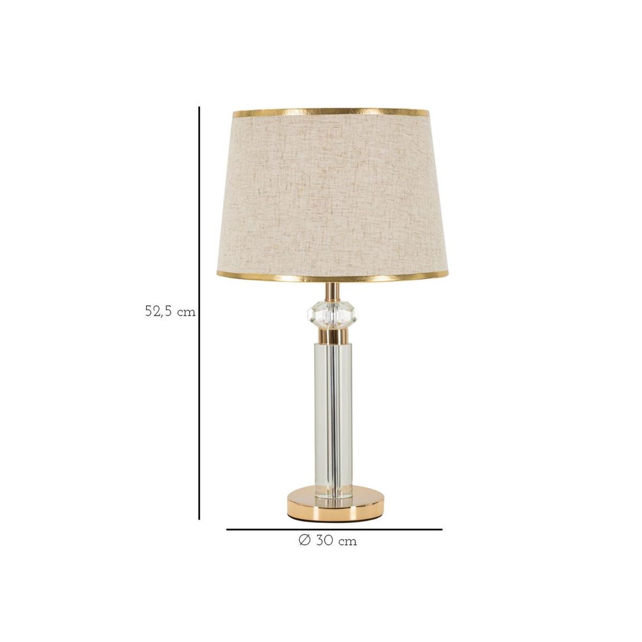 Voir la diapositive 6 : Paris Prix Lampe à poser design en verre  praga  52cm or