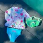 Petit Béguin Maillot de bain enfant 2 pièces t-shirt de protection UV & culotte Tropic Coco