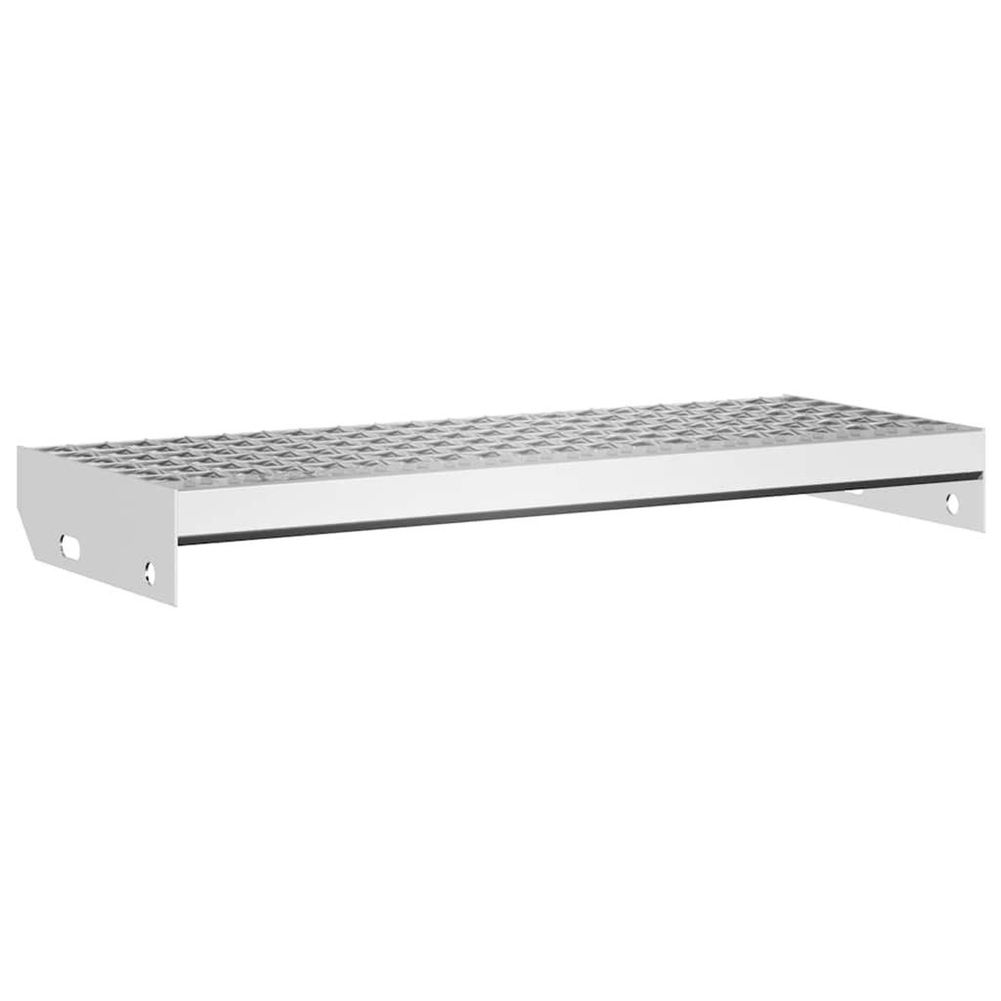 Voir la diapositive 2 : VIDAXL Escalier en caillebotis 60x24x7 cm acier galvanise