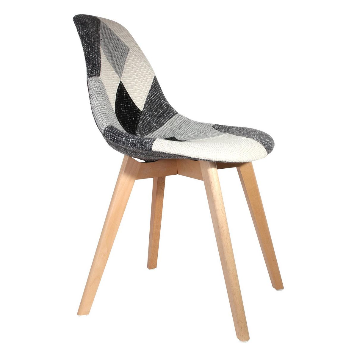 The Home Deco Factory 2 Chaises design scandinave Patchwork