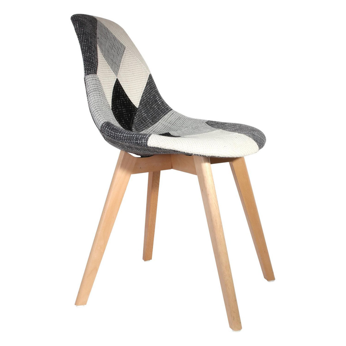 The Home Deco Factory 2 Chaises design scandinave Patchwork