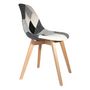 Voir la diapositive 2 : The Home Deco Factory 2 Chaises design scandinave Patchwork