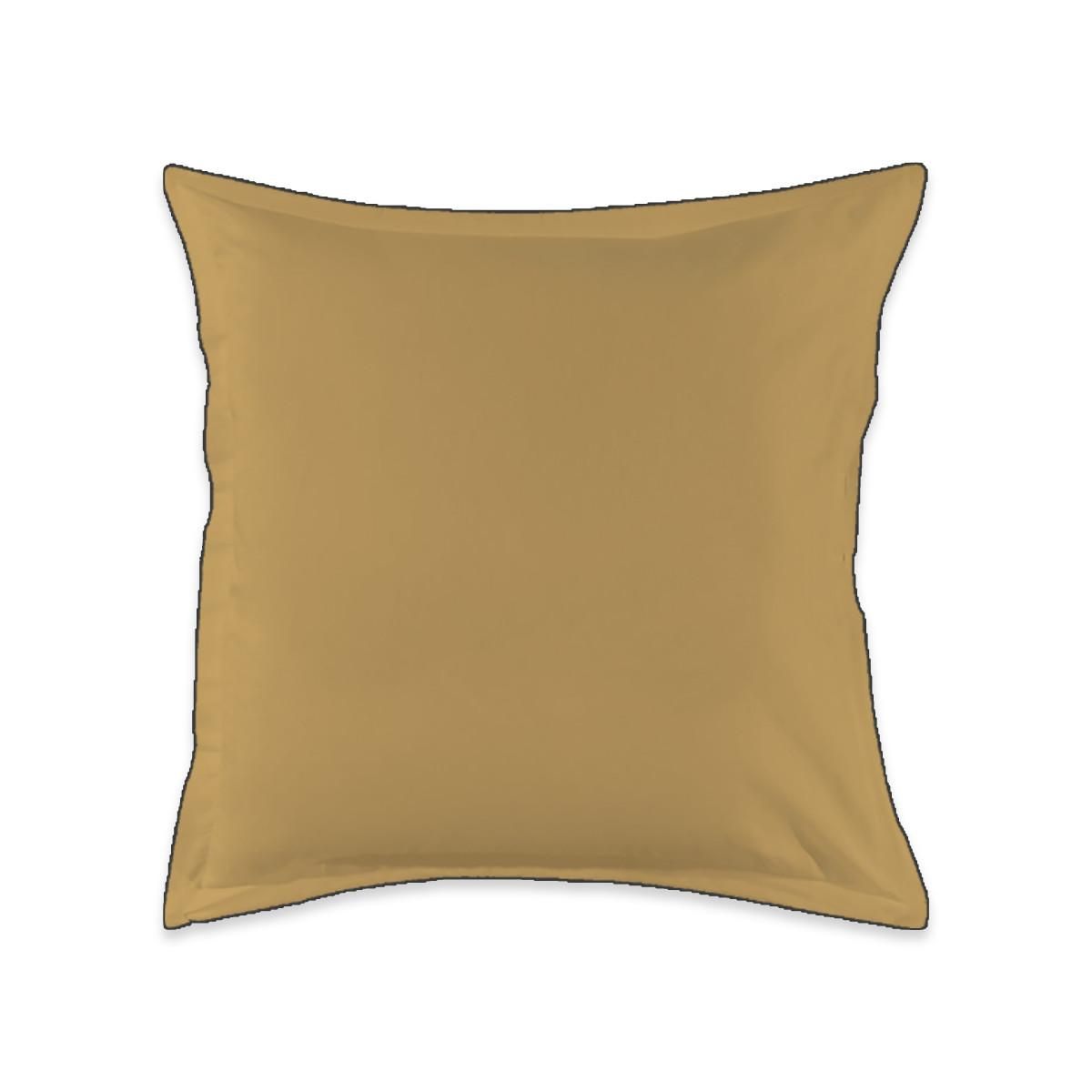 FUTURE HOME Lot de 2 taies d'oreiller unies en coton finition bourdon