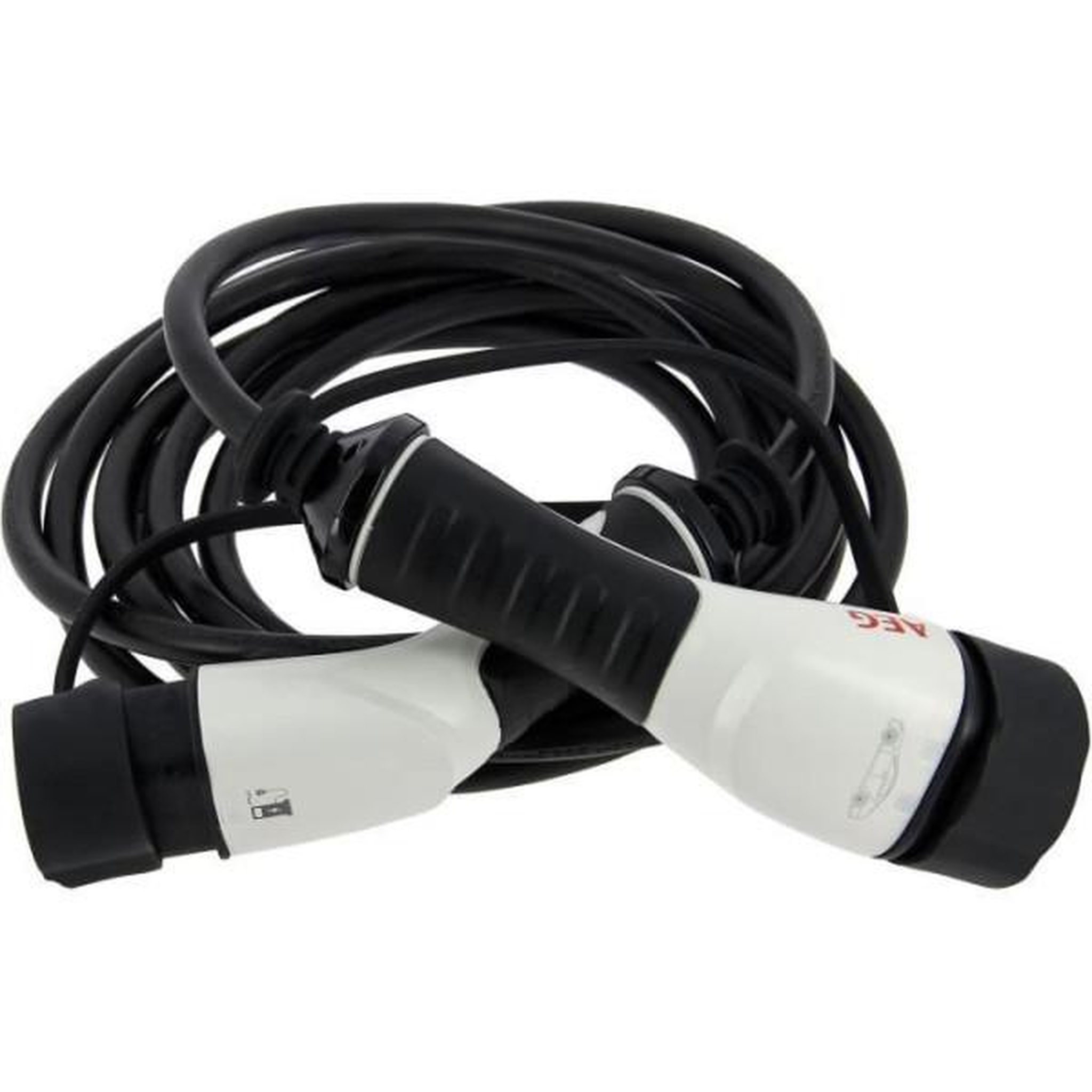 Voir la diapositive 3 : AEG Câble de charge - aeg - 5123 - 16a pour véhicules électriques & hybrides rechargeables - 5m - triphasé 16a 480v ac