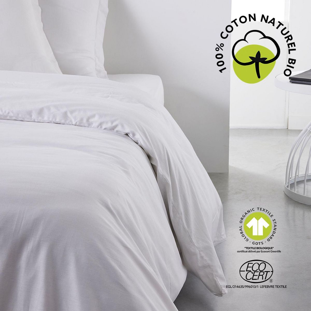 Today Housse de couette 2 places - 100% coton BIO