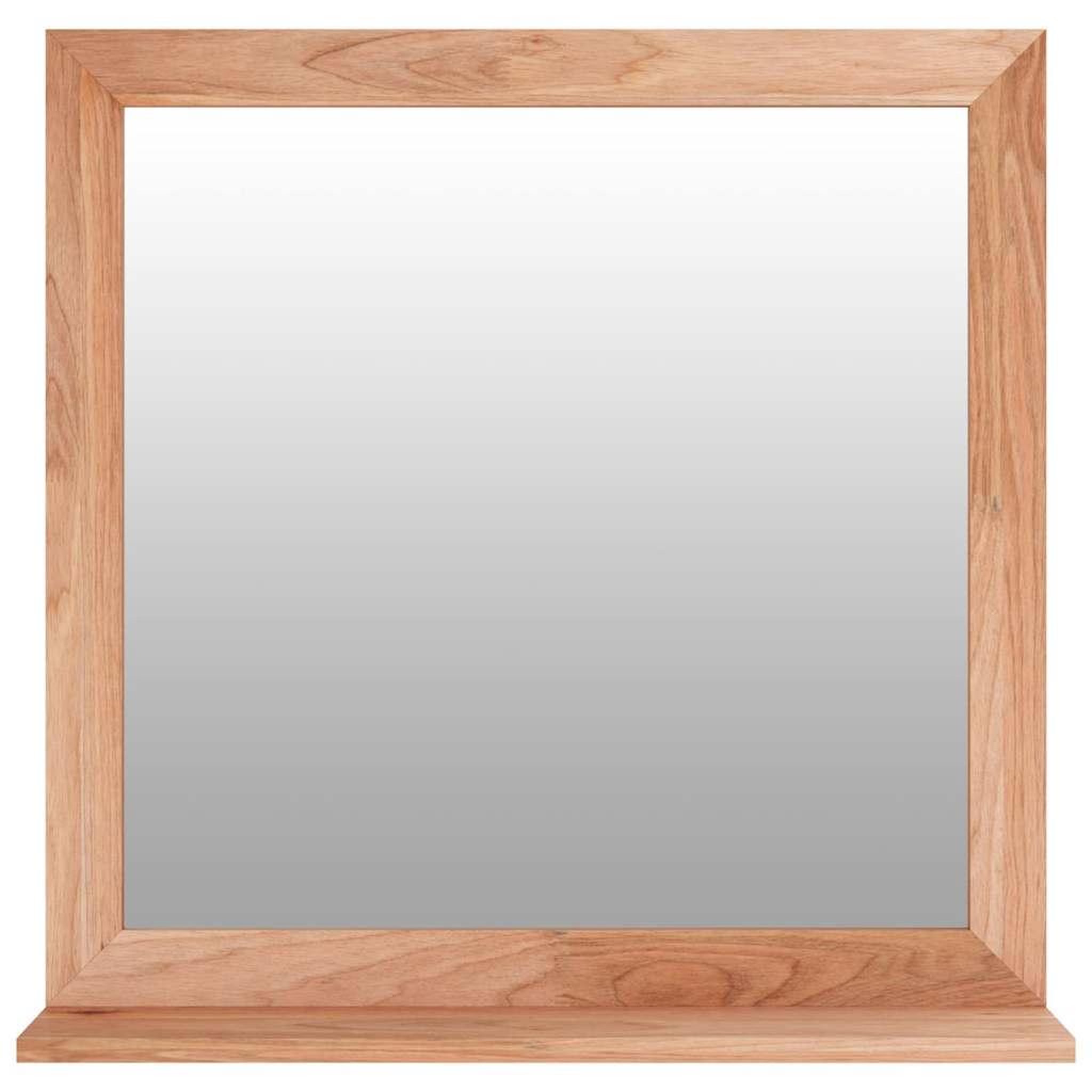 Voir la diapositive 2 : VIDAXL Miroir mural 55x55 cm bois massif de noyer