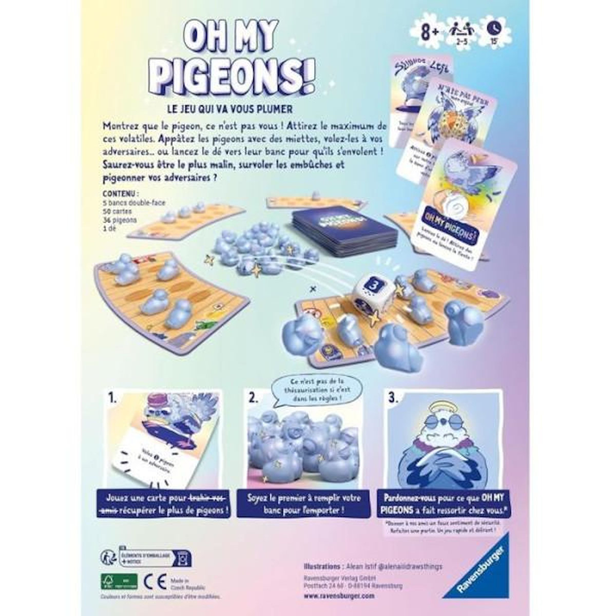 RAVENSBURGER Jeu d'ambiance Ravensburger Oh My Pigeons