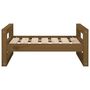 Voir la diapositive 5 : VIDAXL Lit pour chien Marron miel 65,5x50,5x28 cm Bois de pin solide