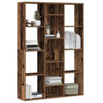 VIDAXL Separateur de piece/bibliotheque vieux bois 100x24x140 cm