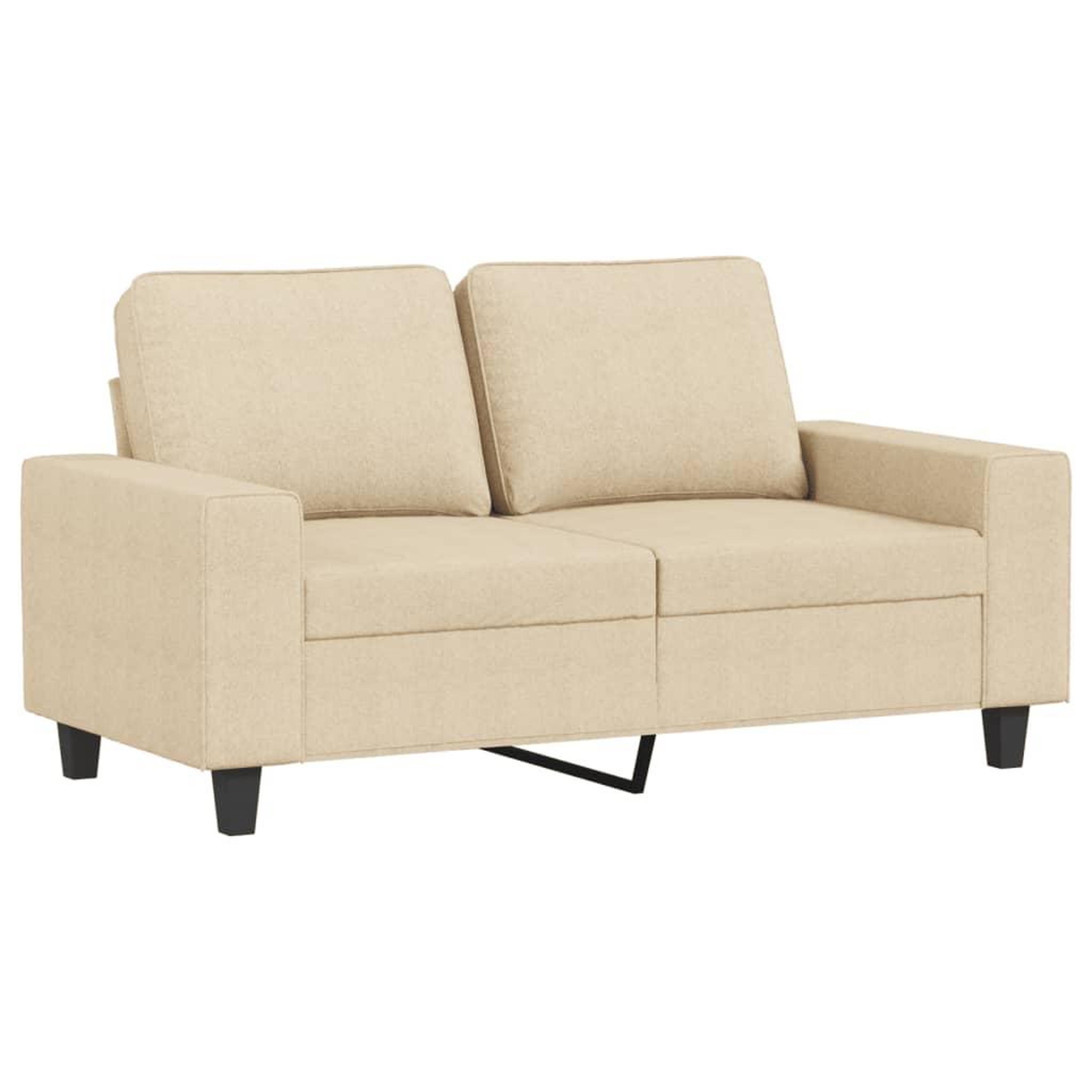 Voir la diapositive 4 : VIDAXL Ensemble de canapes 3 pcs creme tissu