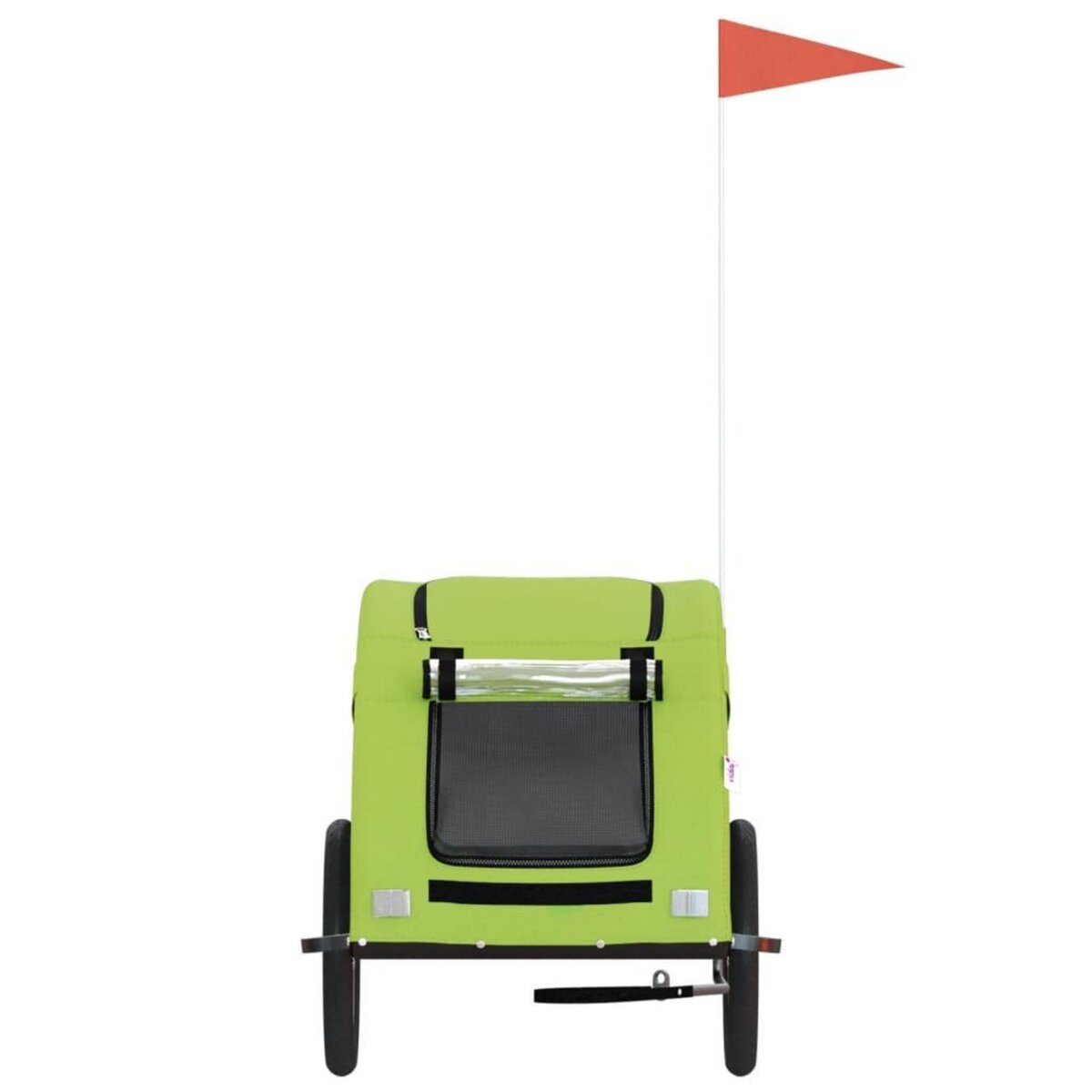 VIDAXL Remorque de velo pour animaux de compagnie vert
