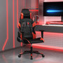 Voir la diapositive 1 : VIDAXL Chaise de jeu de massage Noir et rouge Similicuir