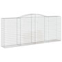 Voir la diapositive 3 : VIDAXL Paniers a gabions arques 10 pcs 400x50x160/180 cm fer galvanise
