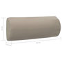 Voir la diapositive 6 : VIDAXL Appui-tete de chaise longue Taupe 40x7,5x15 cm Textilene