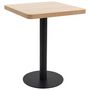 Voir la diapositive 1 : VIDAXL Table de bistro marron clair 60x60 cm MDF