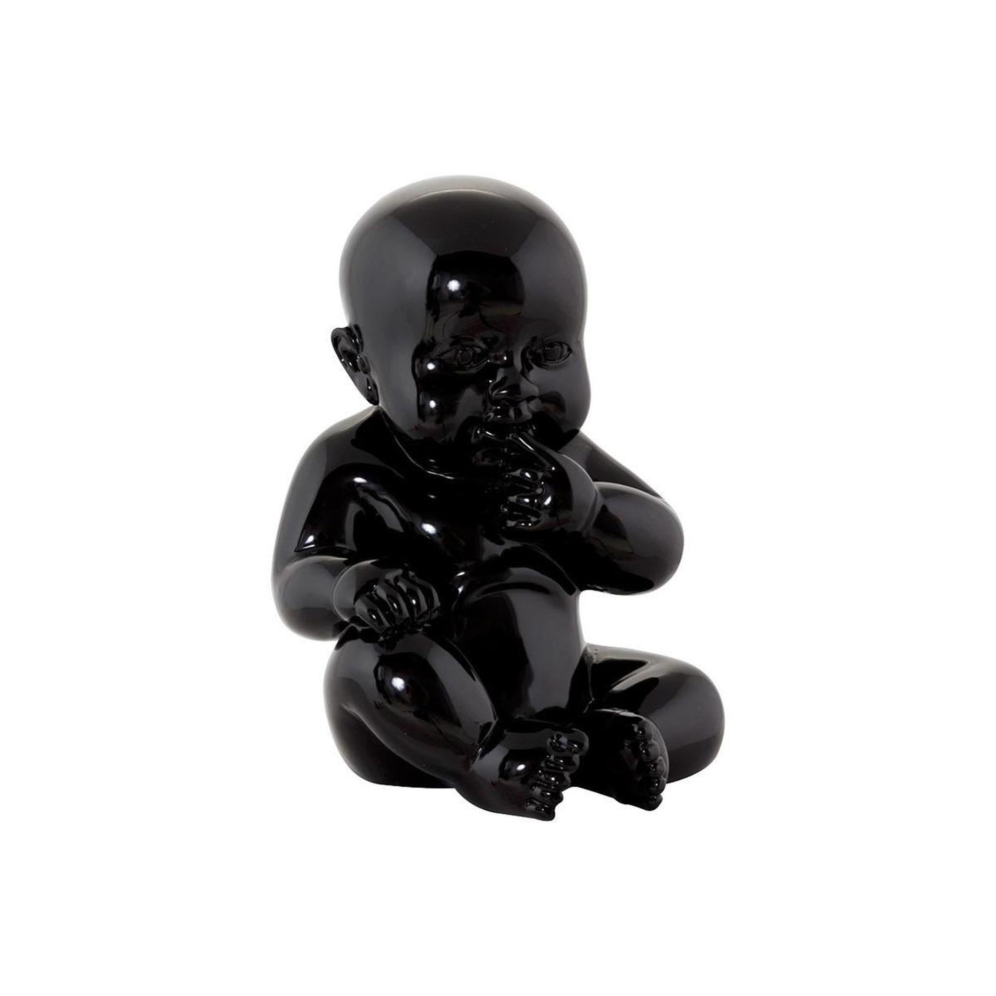 Voir la diapositive 1 : Paris Prix Statue déco  bébé  17cm noir