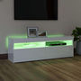 Voir la diapositive 5 : VIDAXL Meuble TV avec lumieres LED blanc brillant 120x35x40 cm
