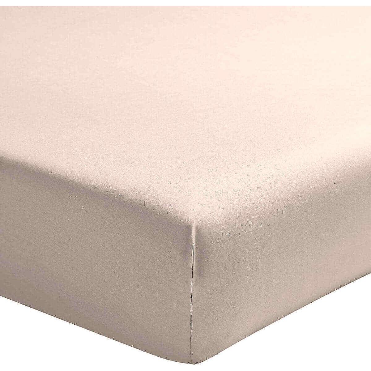 BATON ROUGE Drap housse 100% percale de coton lavé 80fils/cm2