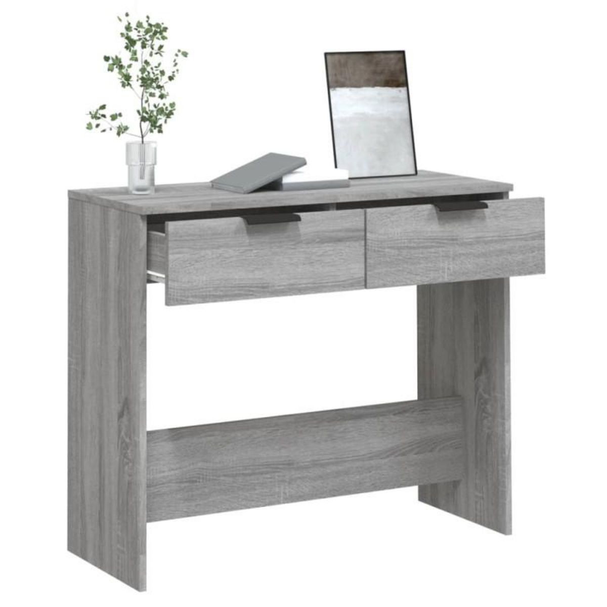 VIDAXL Table console Sonoma gris 90x36x75 cm Bois d ingénierie