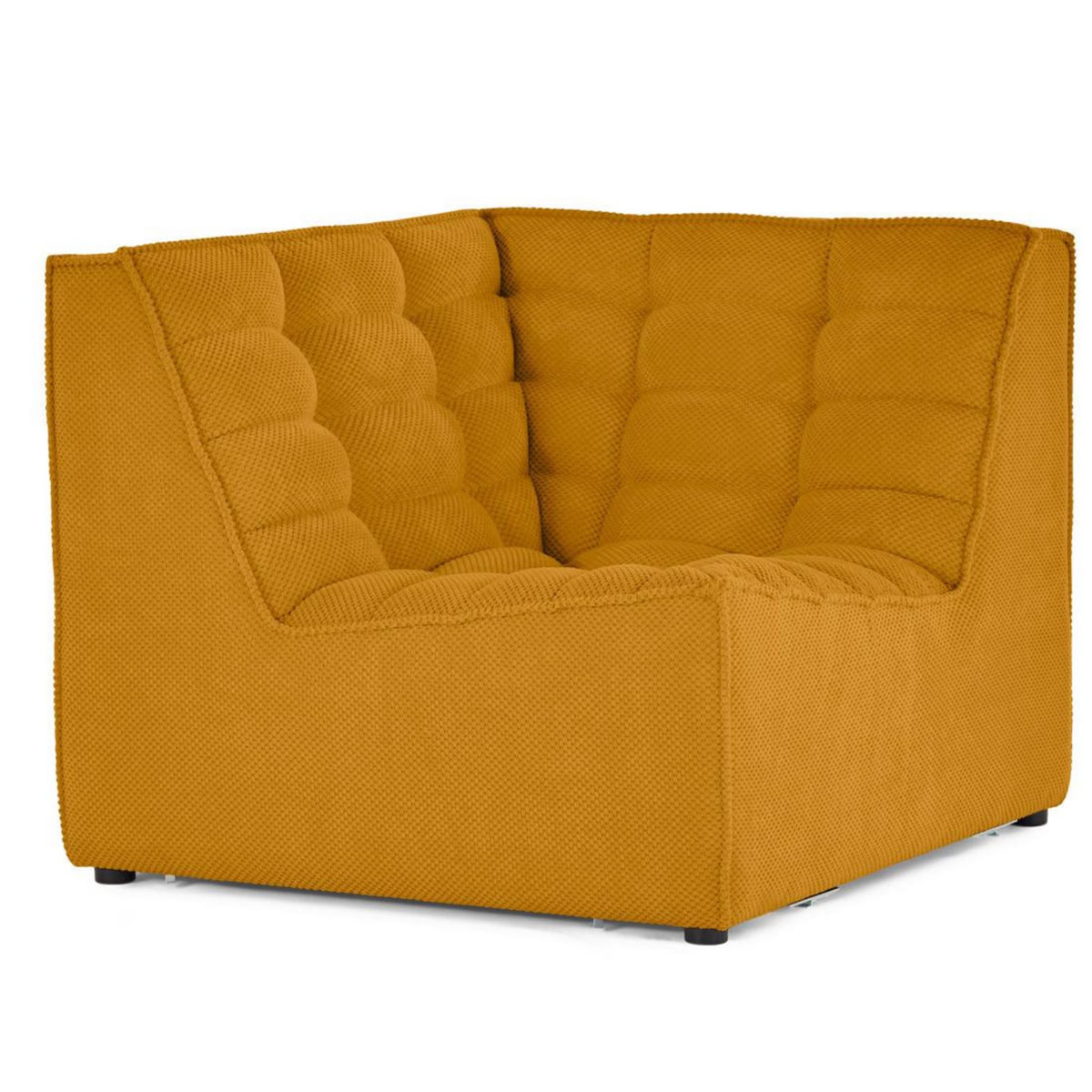 LISA DESIGN Ellie - module d'angle en velours texturé