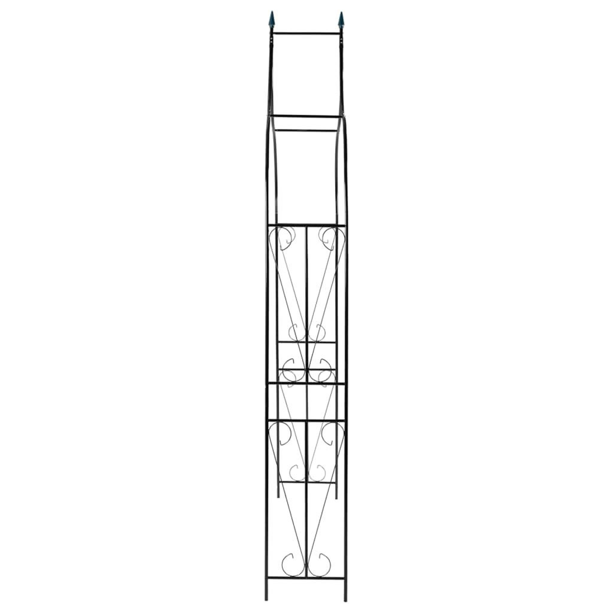 Voir la diapositive 3 : VIDAXL Voute de jardin vert fonce 142x37x275 cm fer