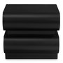 Voir la diapositive 2 : Paris Prix Table de Chevet 2 Tiroirs  Sherazade  45cm Noir