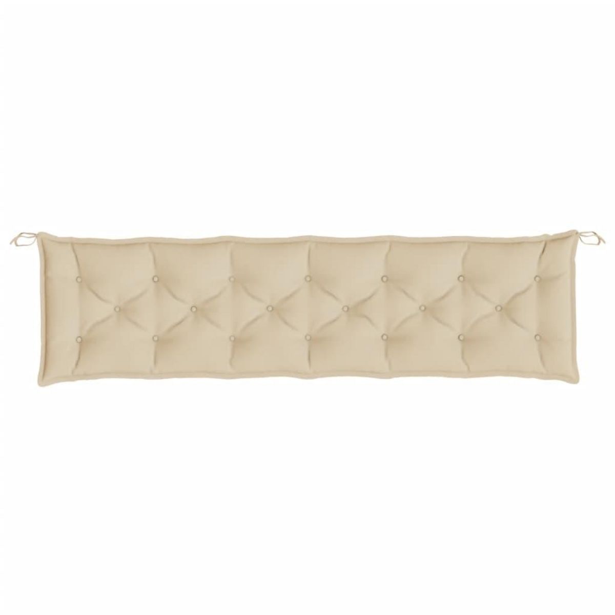 VIDAXL Coussin de banc de jardin beige 200x50x7 cm tissu oxford