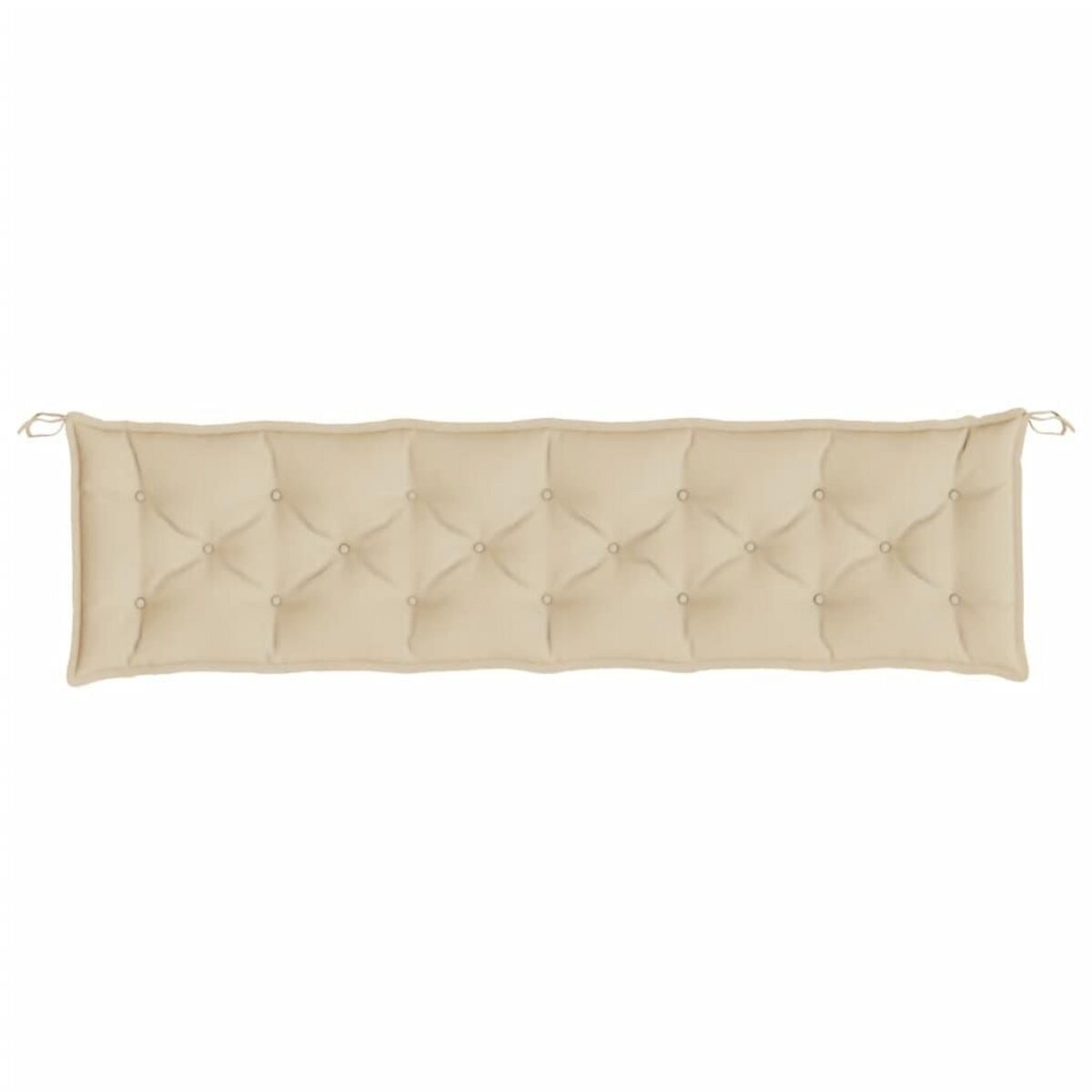 VIDAXL Coussin de banc de jardin beige 200x50x7 cm tissu oxford