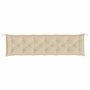 Voir la diapositive 4 : VIDAXL Coussin de banc de jardin beige 200x50x7 cm tissu oxford