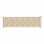 Voir la diapositive 4 : VIDAXL Coussin de banc de jardin beige 200x50x7 cm tissu oxford