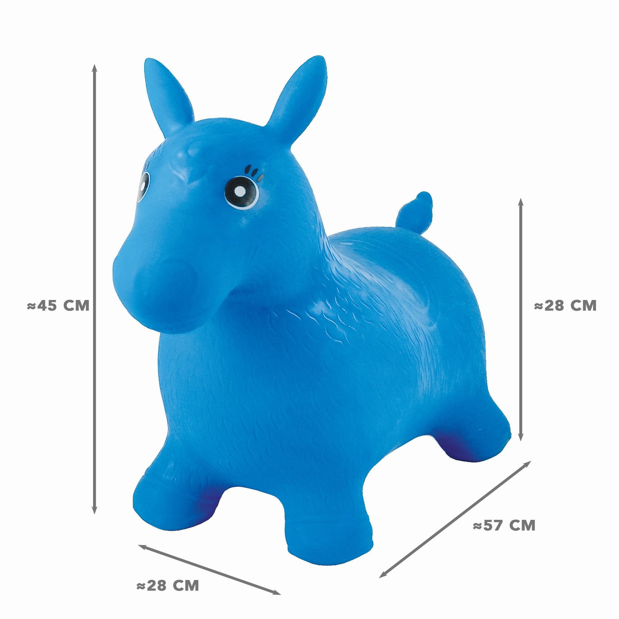 Voir la diapositive 3 : Lexibook Poney Sauteur Gonflable Bleu
