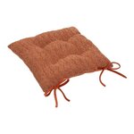 ATMOSPHERA Galette de Chaise Bouclette  Soana  38x38cm Terracotta