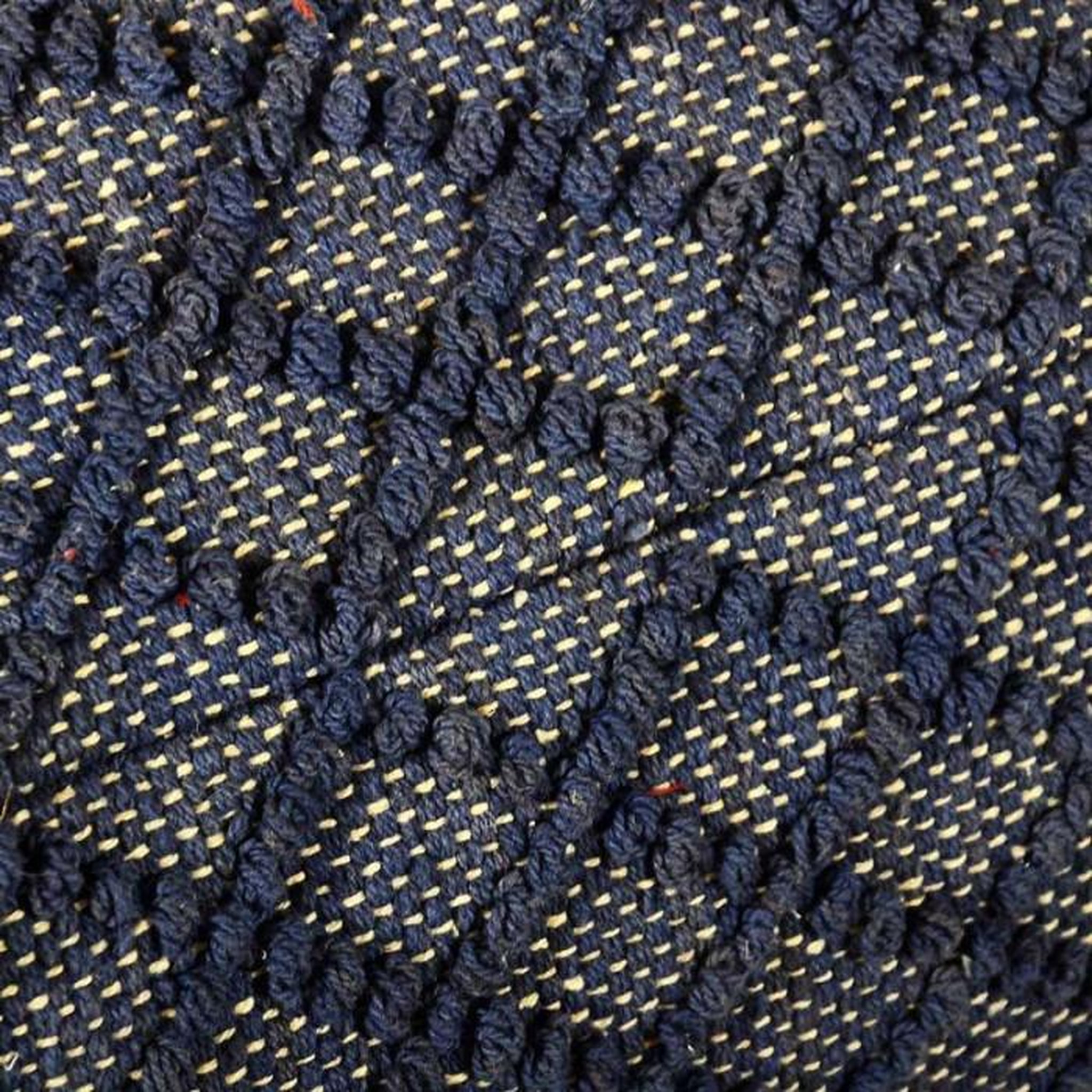 Voir la diapositive 4 : Paris Prix Pouf Tissu Imprimé  Belgia  40cm Bleu