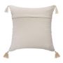 Voir la diapositive 4 : ATMOSPHERA Coussin Shine Carré avec Pompons 59x59cm - Beige