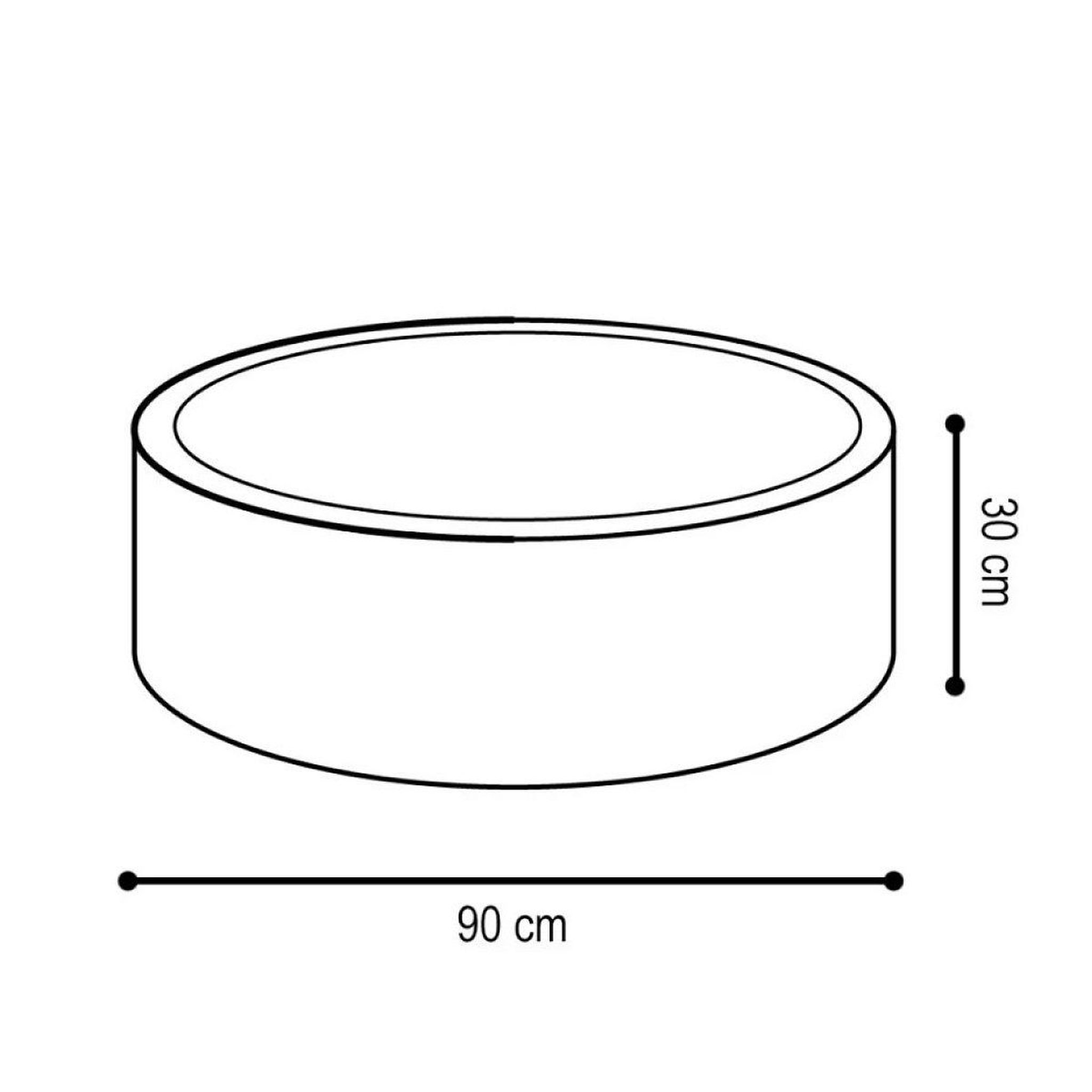 Voir la diapositive 2 : PLUSH NEST Piscine 90x30 coton - rose