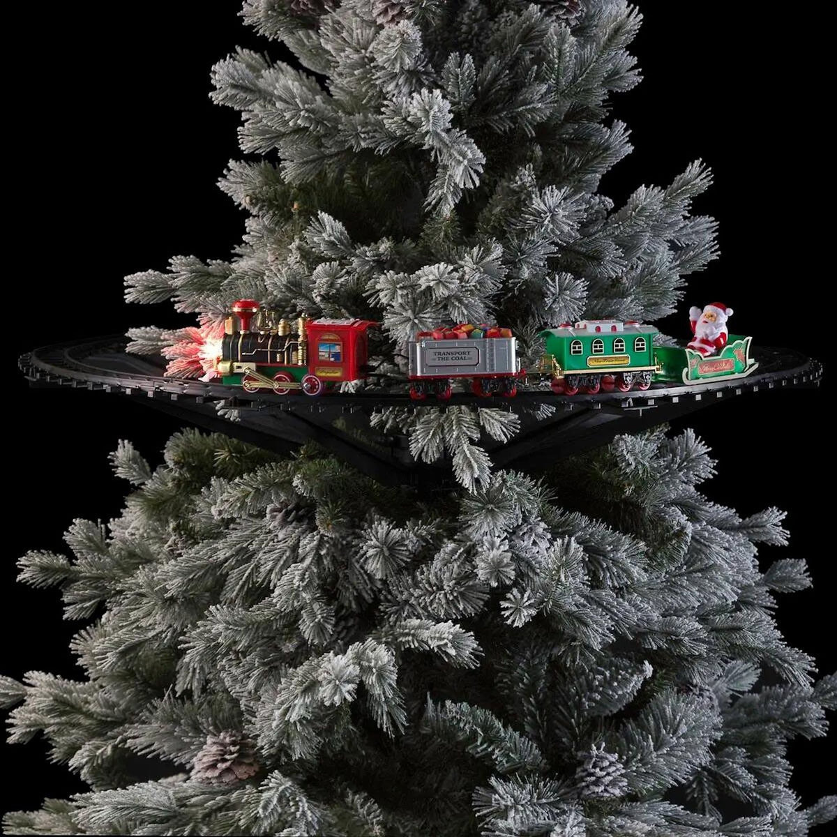 FEERIC LIGHT & CHRISTMAS Train de Noël Électrique  23 Pièces  87cm Multicolore