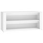 Voir la diapositive 2 : VIDAXL Etagere a chaussures Blanc 100x35x45 cm Bois d'ingenierie