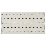 GUY LEVASSEUR Tapis déco en coton tufté point de cheval 60x120cm