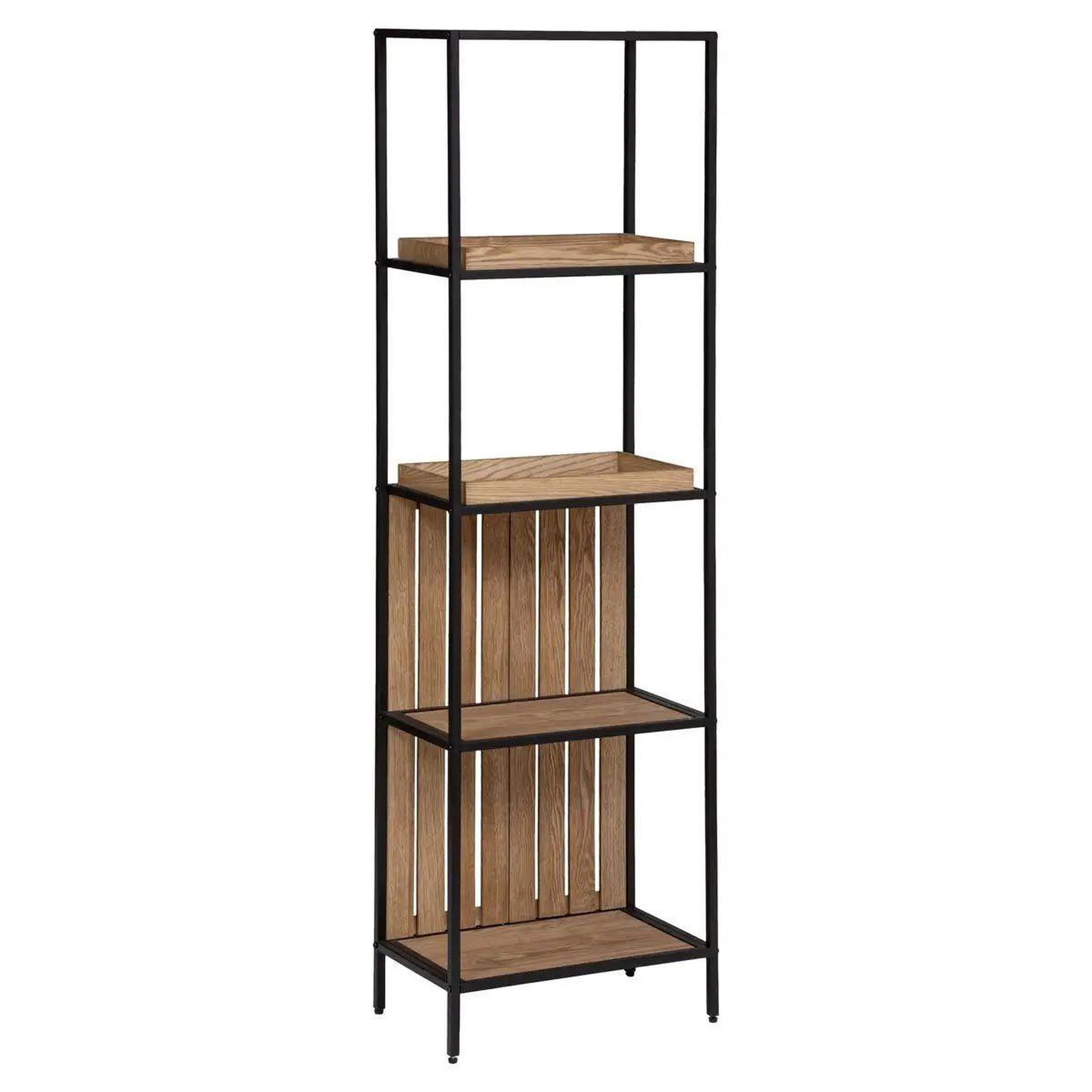 Voir la diapositive 1 : ATMOSPHERA Étagère 4 niveaux déco  bakos  176cm naturel