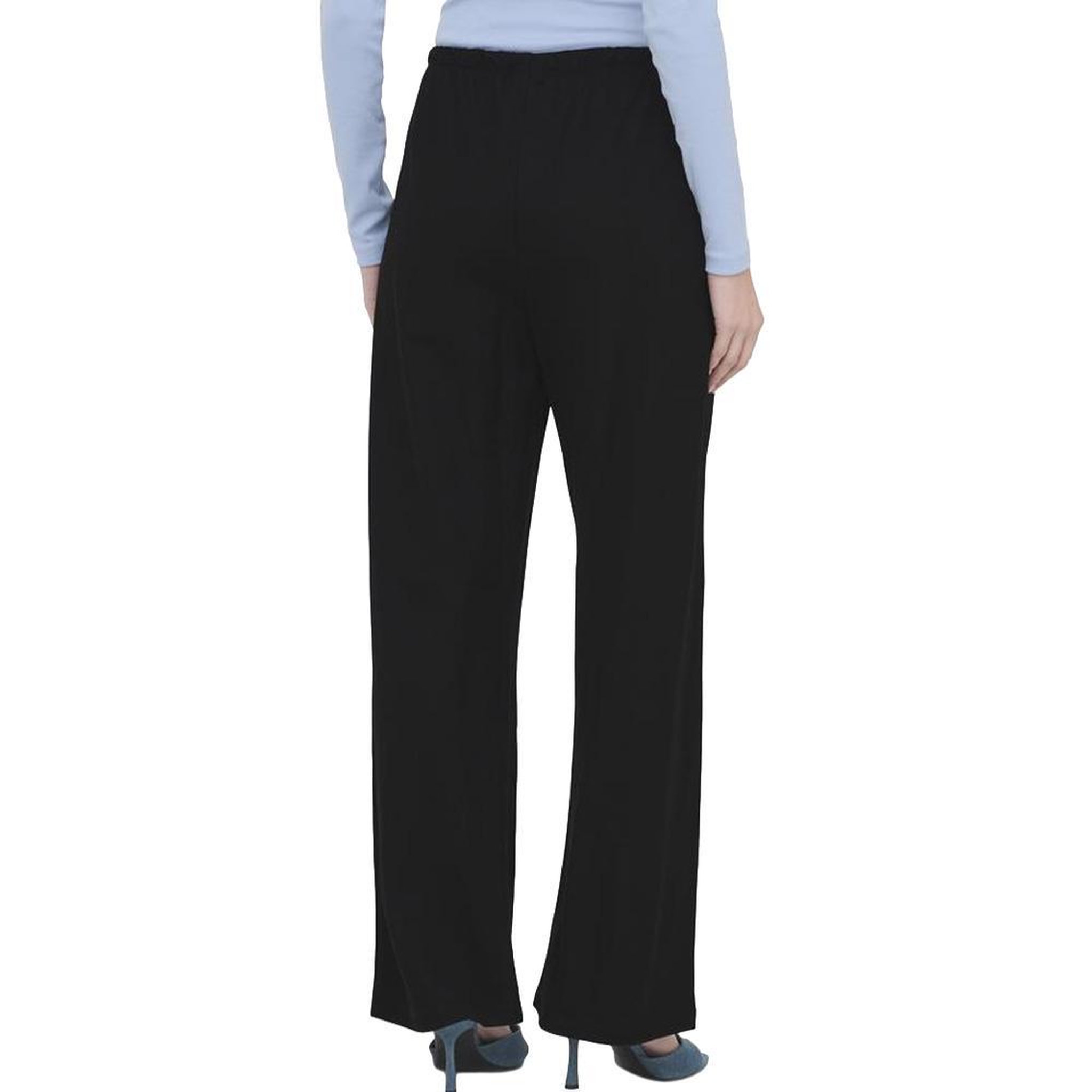 Voir la diapositive 2 : JACQUELINE DE YONG Pantalon fluide Noir Femme JDY Leslie