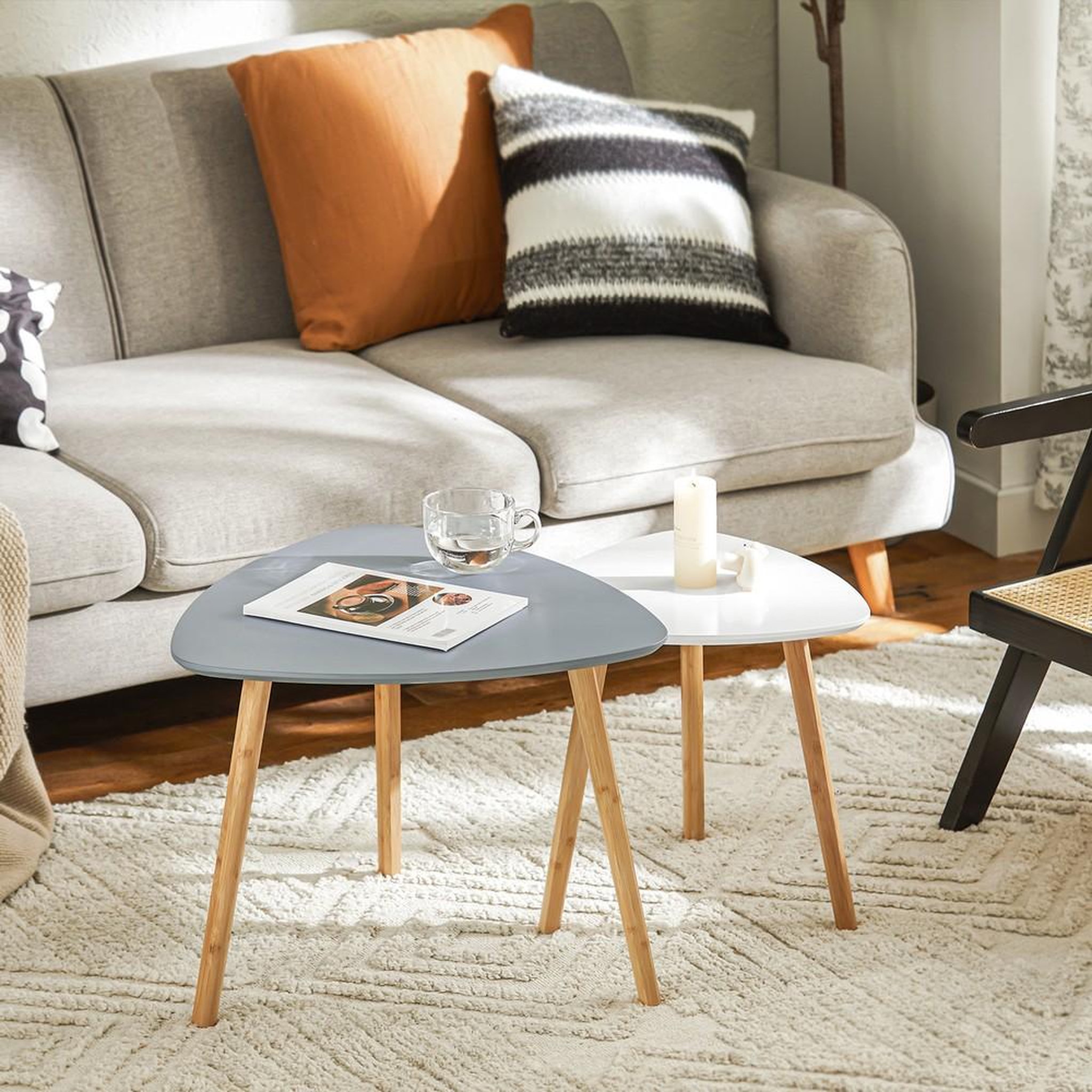 Voir la diapositive 2 : SOBUY SoBuy - Table D'appoint Set de - Nordique - FBT74