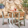 Voir la diapositive 2 : SWEEEK Table de jardin enfant, table en bois d'acacia, intérieur et extérieur avec 2 chaises