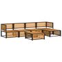 Voir la diapositive 3 : VIDAXL Salon de jardin avec coussins 6 pcs bois d'acacia solide