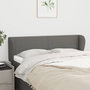 Voir la diapositive 1 : VIDAXL Tete de lit avec oreilles Gris fonce 147x23x78/88 cm Tissu