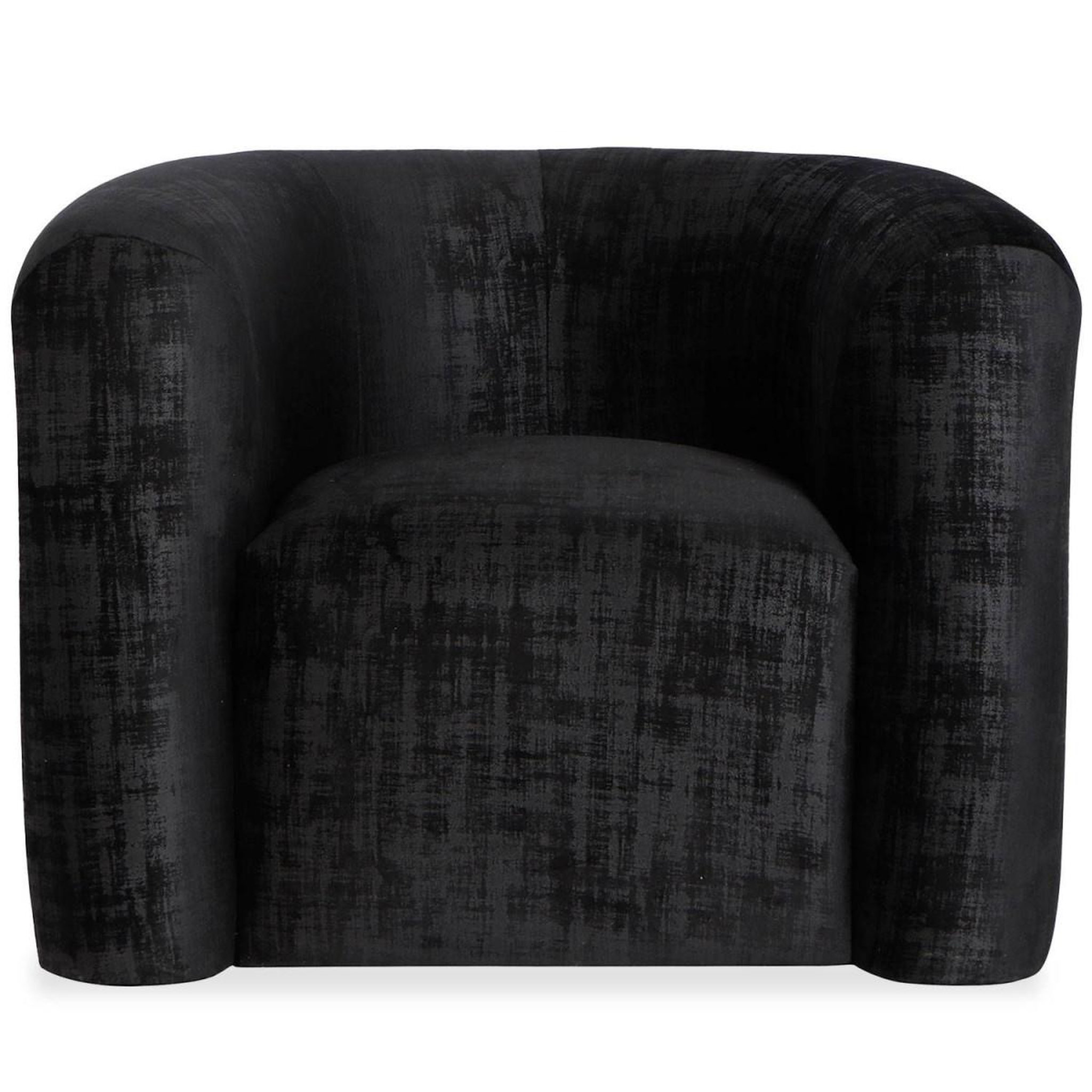 Voir la diapositive 3 : Paris Prix Fauteuil Design Bouclette  Elisa  95cm Noir