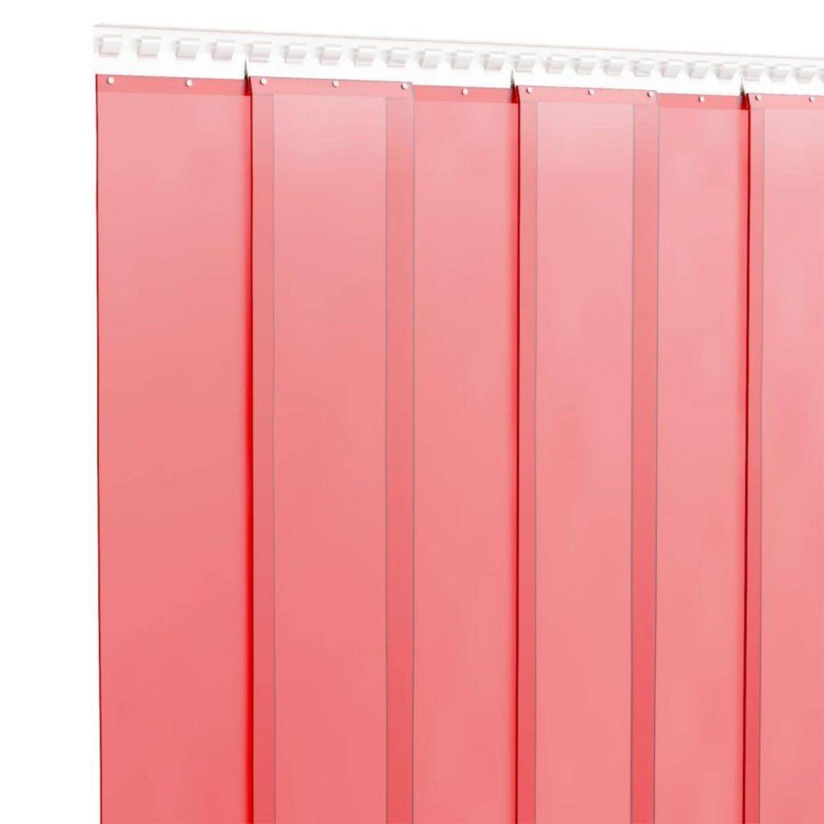 VIDAXL Rideau de porte rouge 300 mmx2,6 mm 25 m PVC