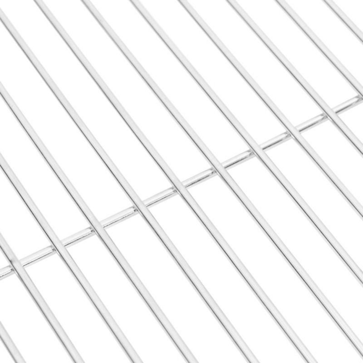 VIDAXL Grille de barbecue ronde Ø34,5 cm acier inoxydable 304