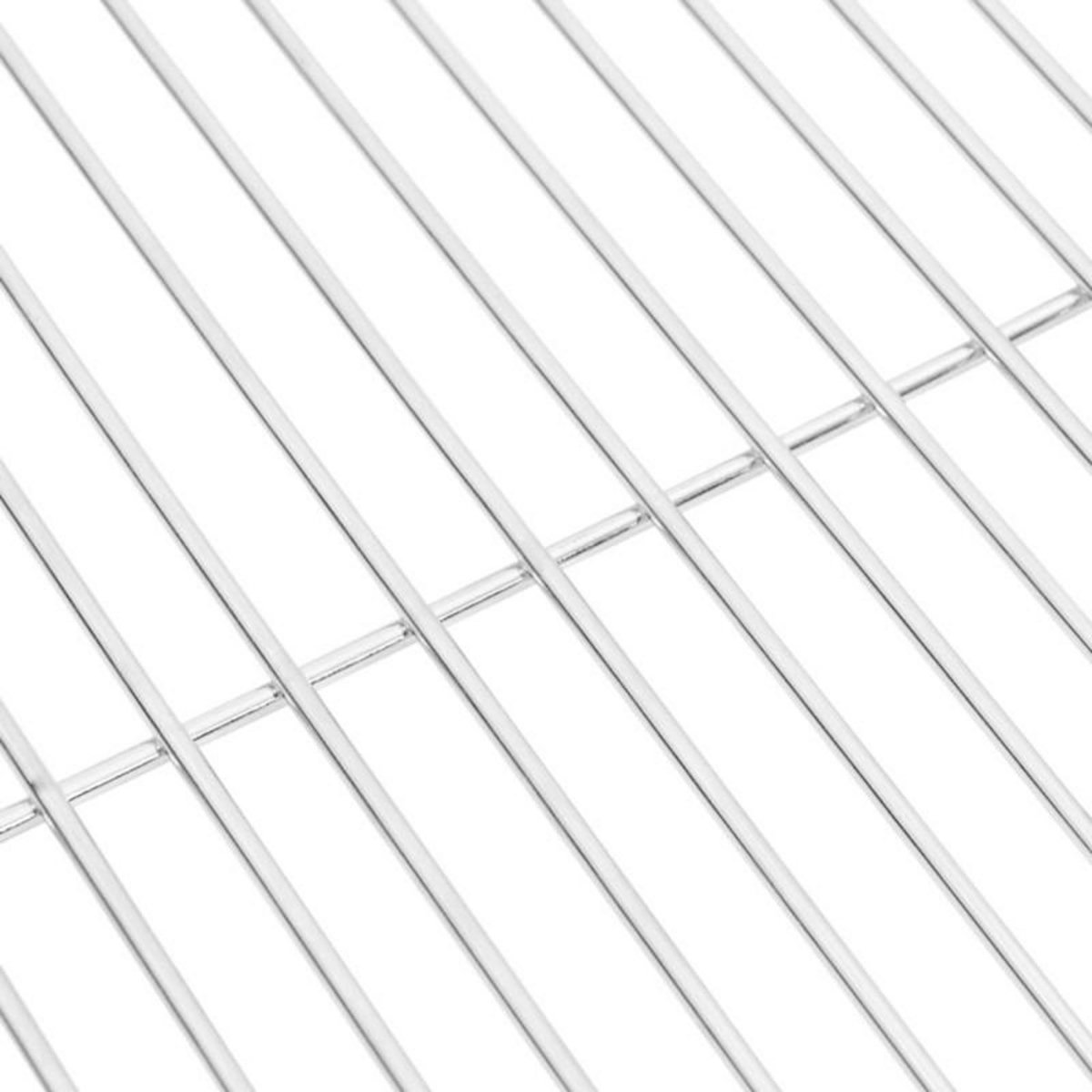 VIDAXL Grille de barbecue ronde Ø34,5 cm acier inoxydable 304