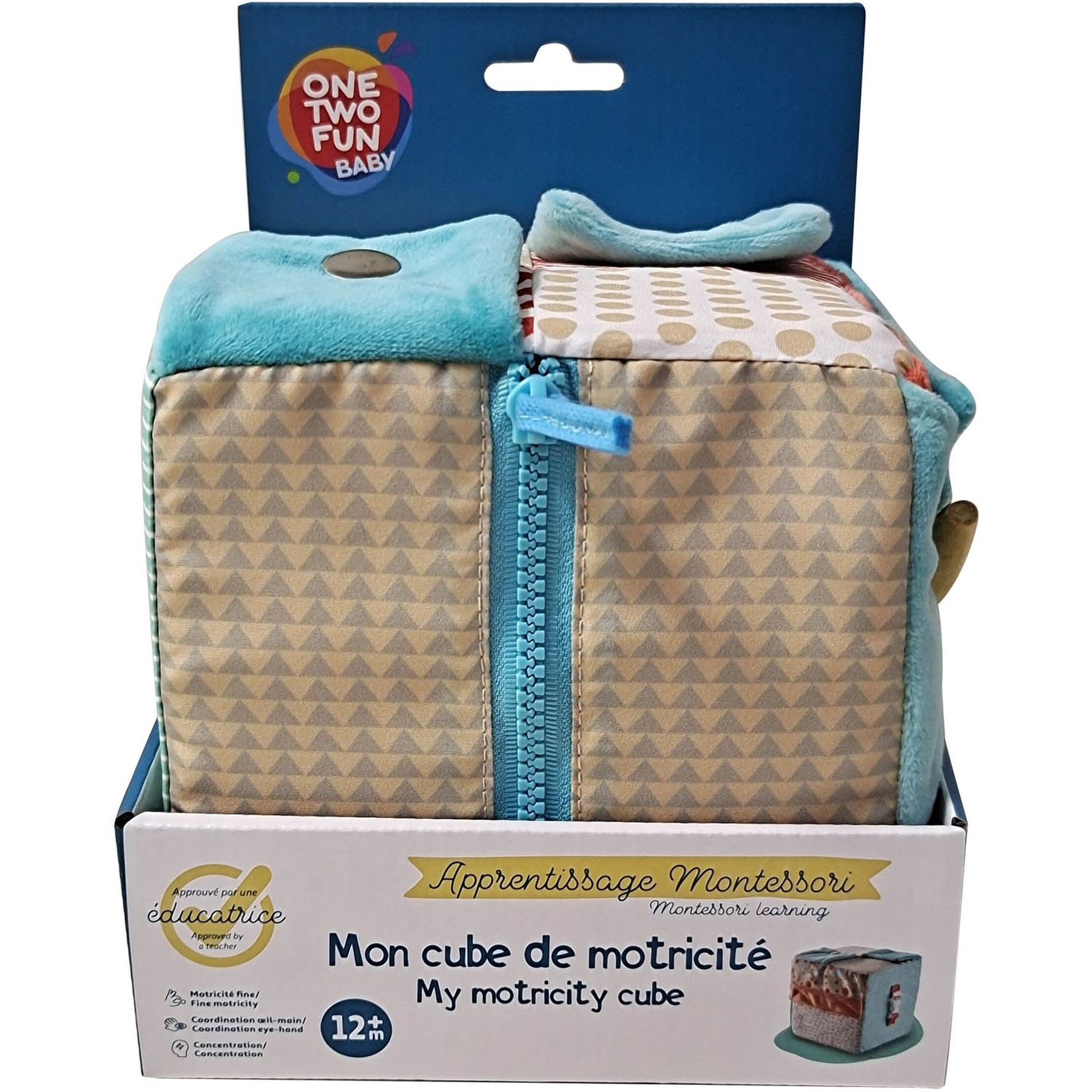 Voir la diapositive 3 : One Two Fun Mon cube de motricité Montessori