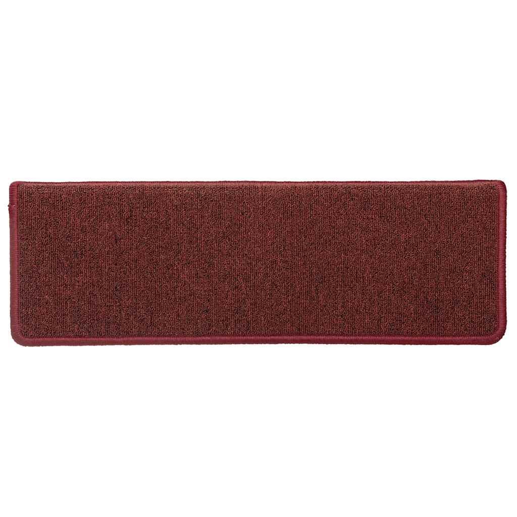 Voir la diapositive 4 : VIDAXL Tapis d'escalier 30 pcs 65x21x4 cm rouge mat